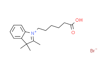 1-(5-carboxypentyl)-2,3,3-trimethyl-3H-indol-1-ium bromide